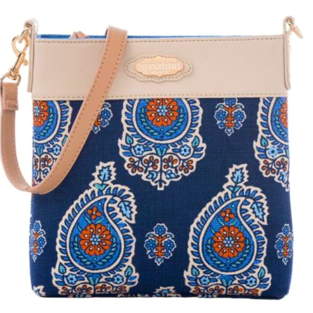 SPARTINA 449 Blue Boheme‎ Hipster Crossbody Like New!